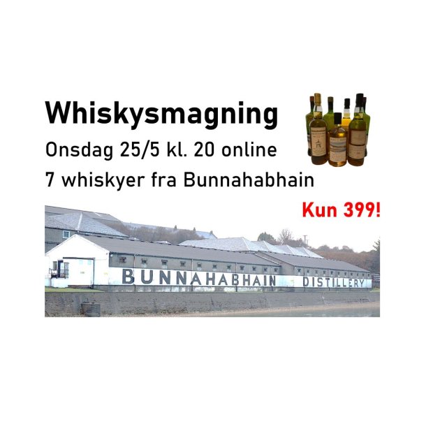 Bunnahabhain whisky smagning online