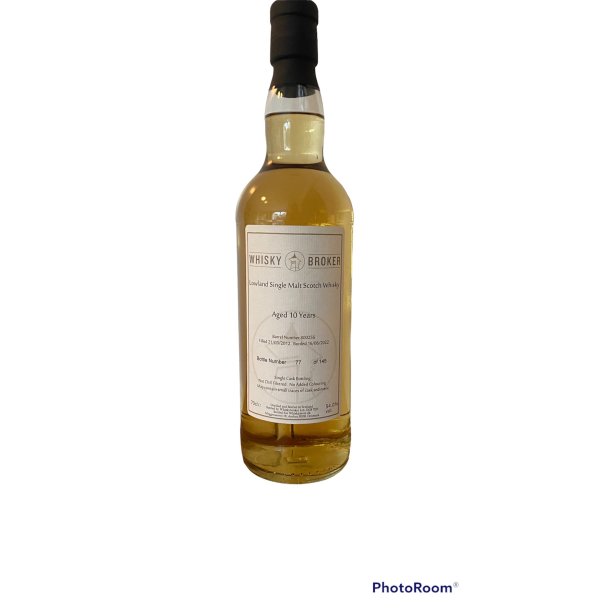 Lowland single malt 10r 54,0 (Dalrymple distilled at Girvan)