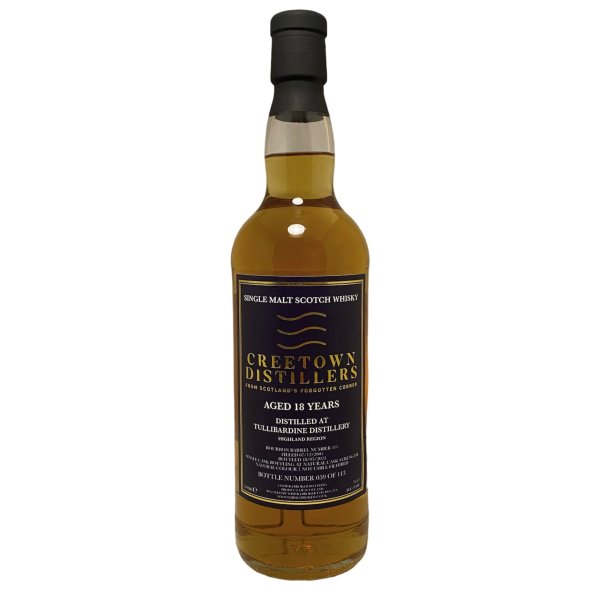 18yo Tullibardine Single Malt Scotch Whisky, Barrel 411/2004, 56.6% vol.